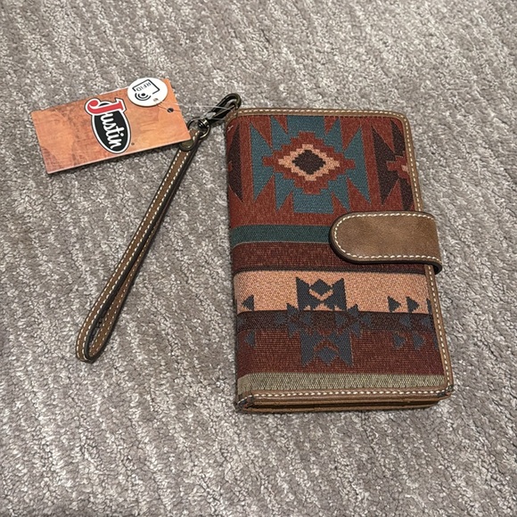 JUSTIN LADIES WALLET AZTEC JACQUARD - Picture 6 of 7